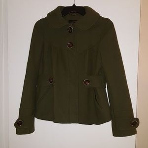 Topshop Forest Green Coat